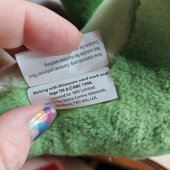 Vintage 1998 Walking with Dinosaurs the Arena Spectacular Brontosaurus Plush EUC - Picture 7 of 7